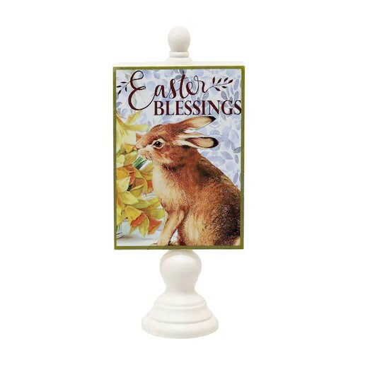 Ashland Brand Easter Blessings" Greeting Sign Tabletop Accent