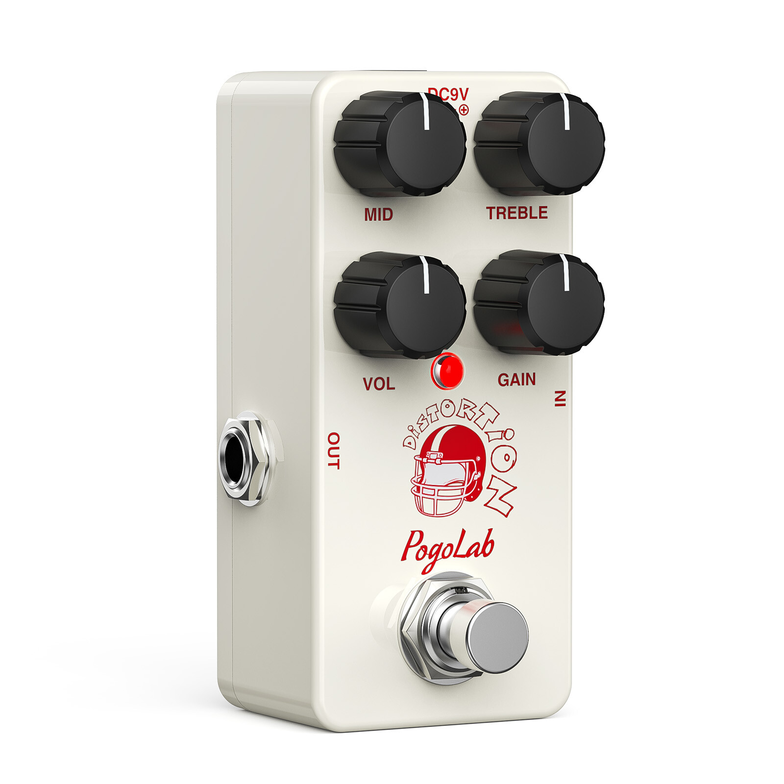 POGOLAB Distortion Guitar Effect Pedal Analog Guitar Pedal True Bypass DC 9V