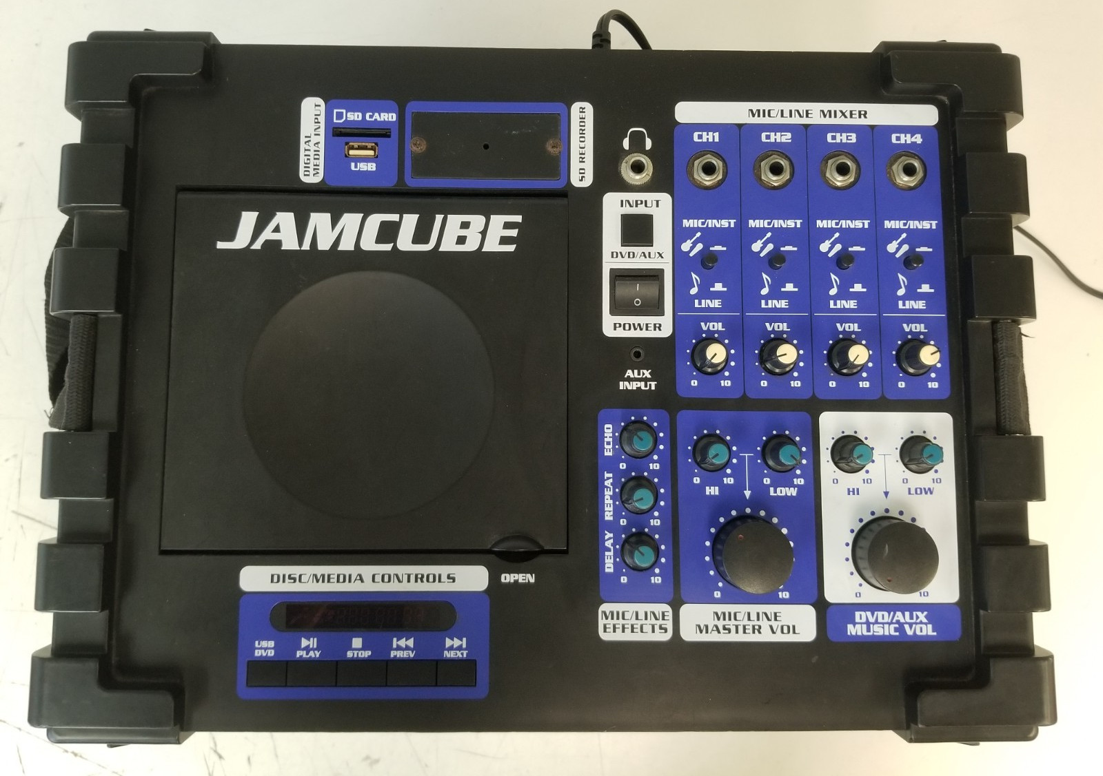 VocoPro JAMCUBE Portable 100W Karaoke System WORKING