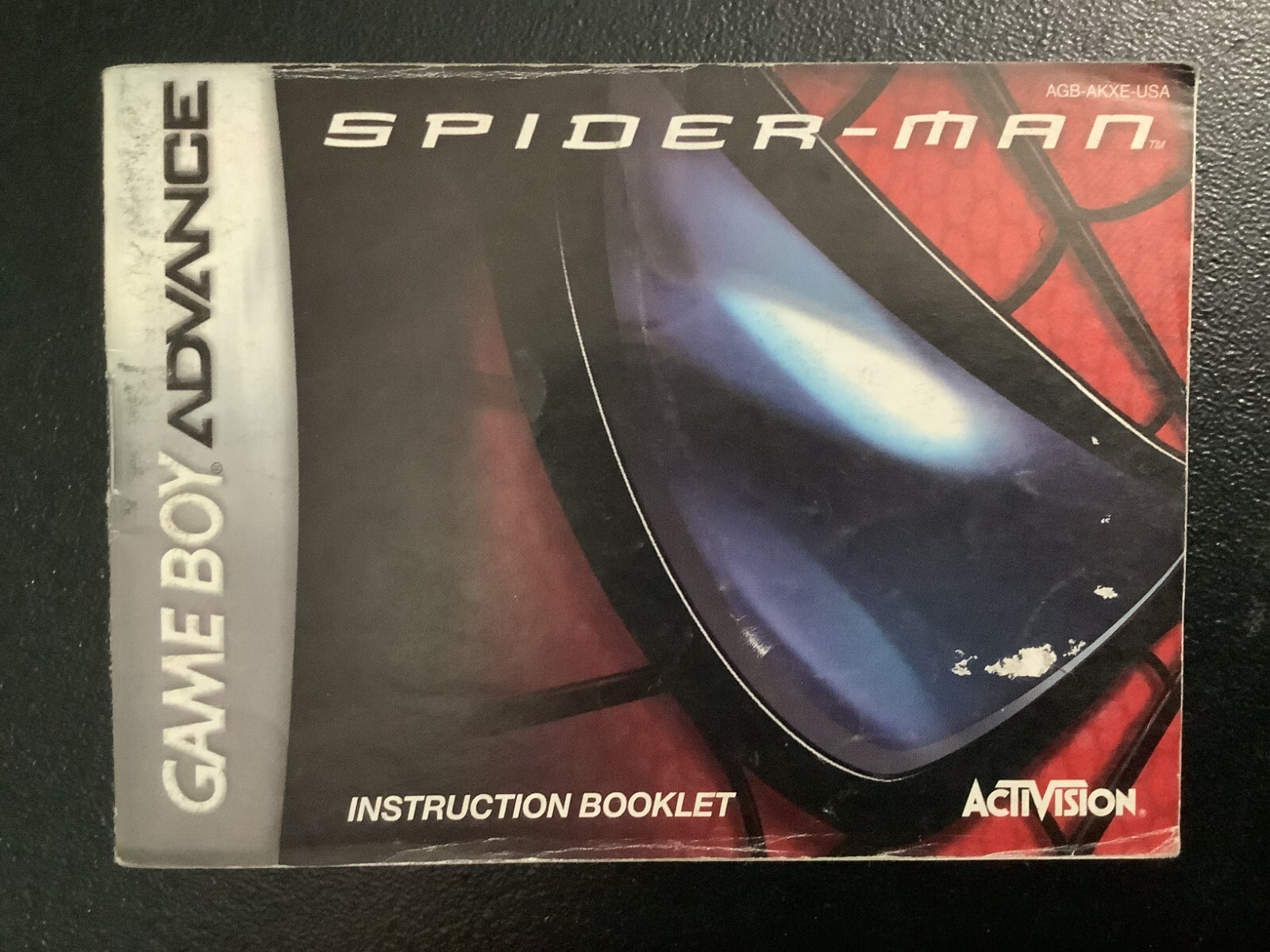 Spider-Man 1 GameBoy Advance GBA Instruction Manual Only