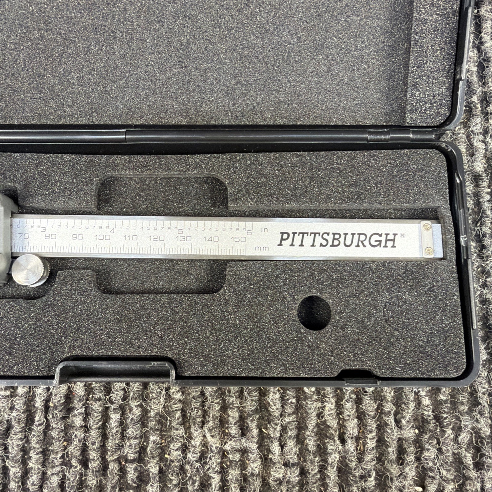PITTSBURGH 6" DIGITAL CALIPER W/HARD CASE | VERIFIED WORKING