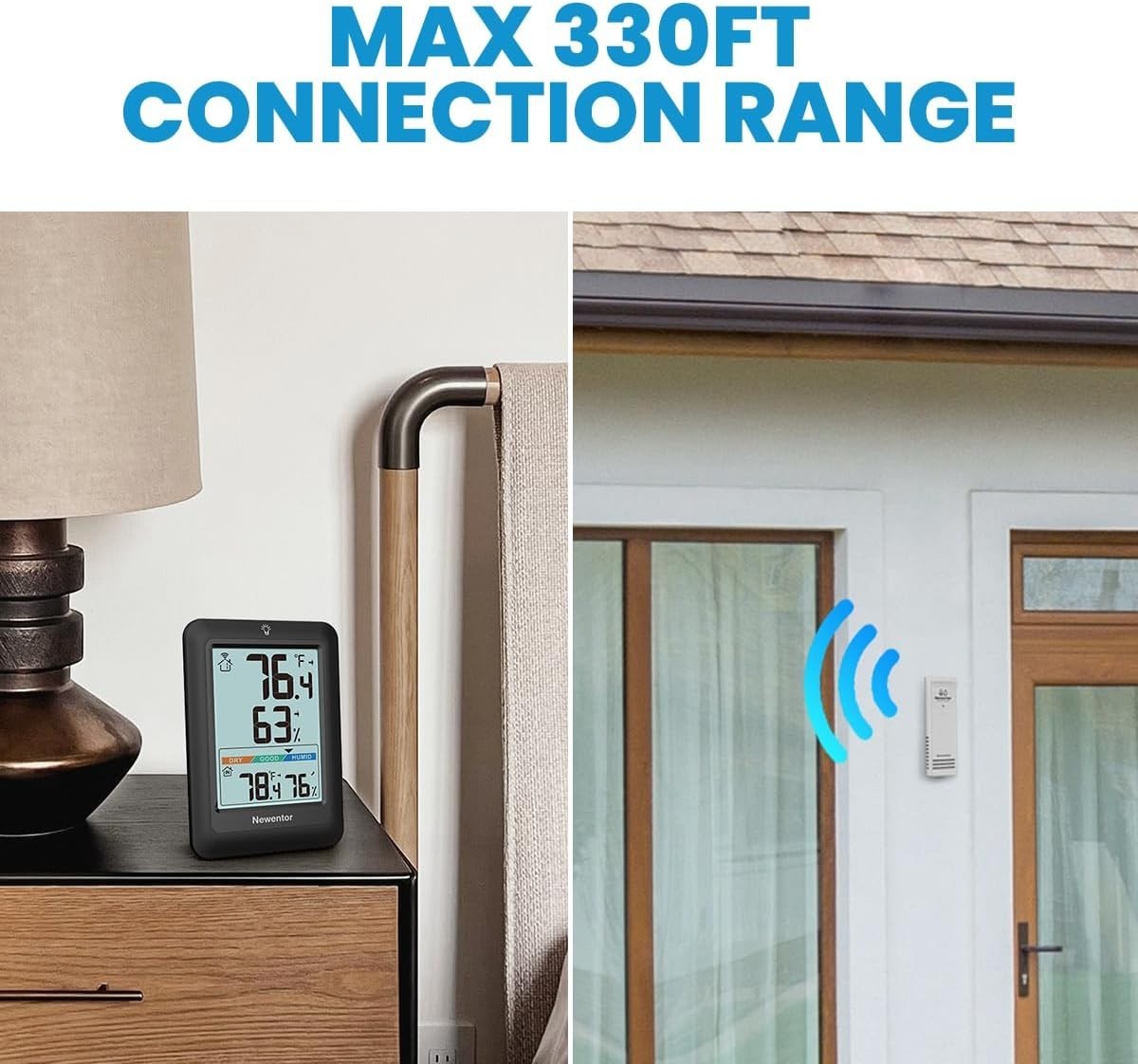 Indoor Outdoor Thermometer Wireless, Weather Stations Wireless Indoor Outdoor...
