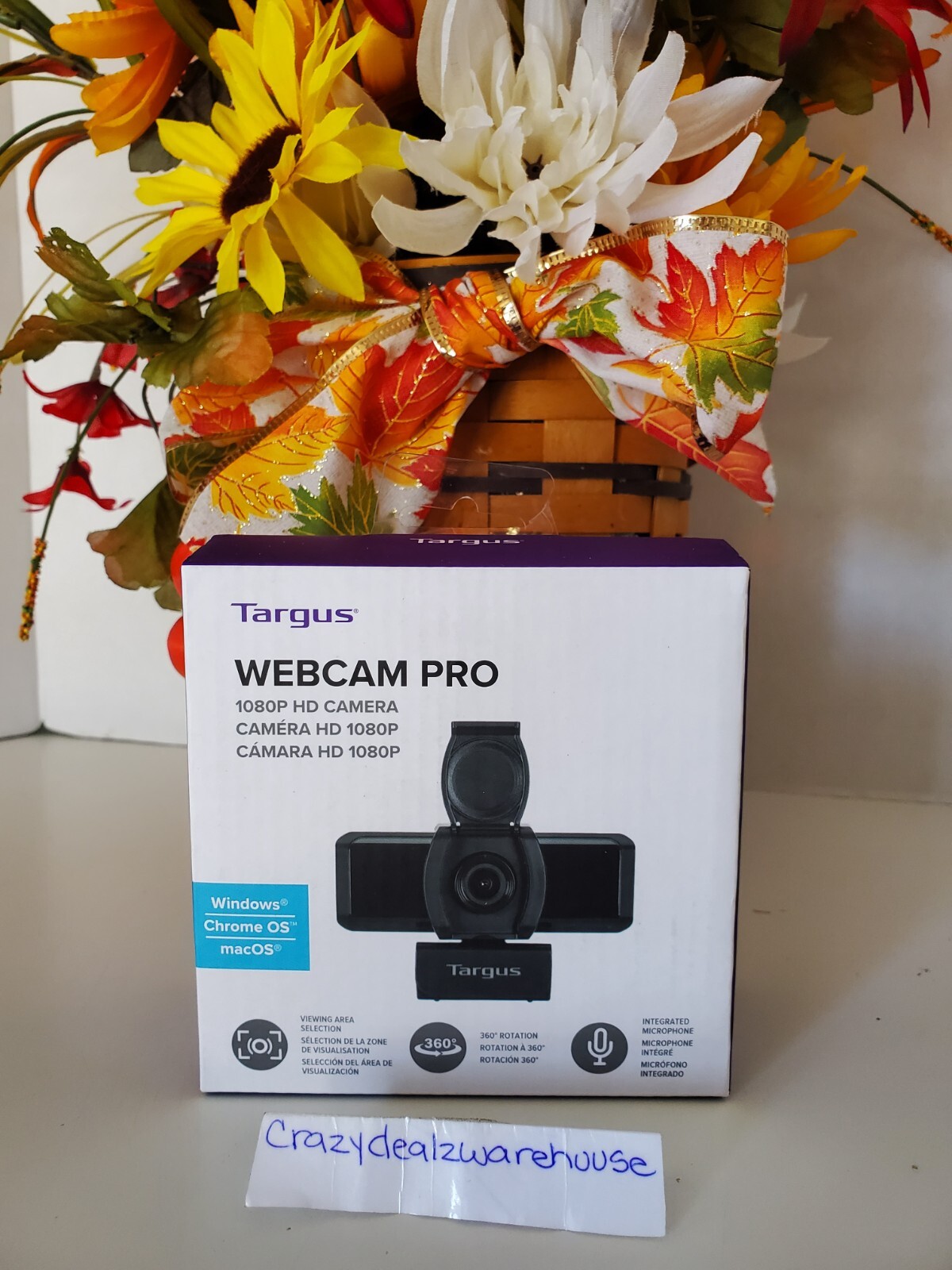TARGUS ~ WEBCAM PRO 1080P HD CAMERA ~ AVC041 ~NEW~FAST SHIPPING