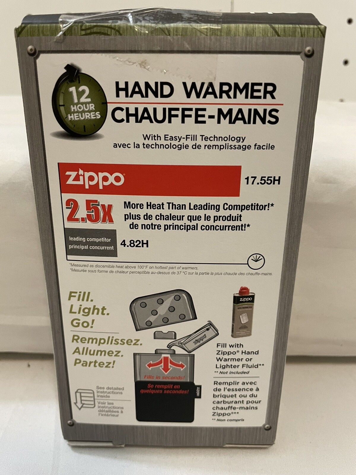 Zippo 12 Hour Hand Warmer Chauffe Mains New 20.00