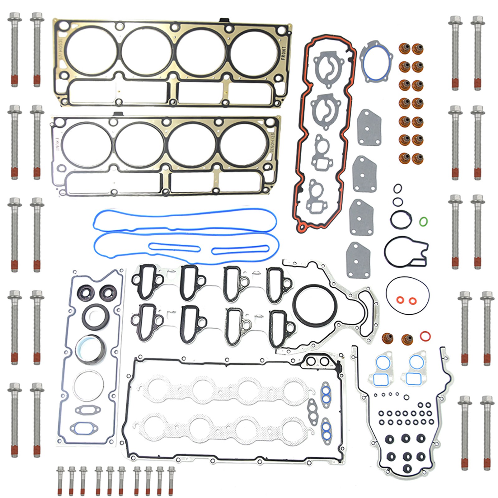 Head Gasket Set w Bolts for Chevy Silverado Tahoe GMC Sierra Yukon 4.8L 5.3L