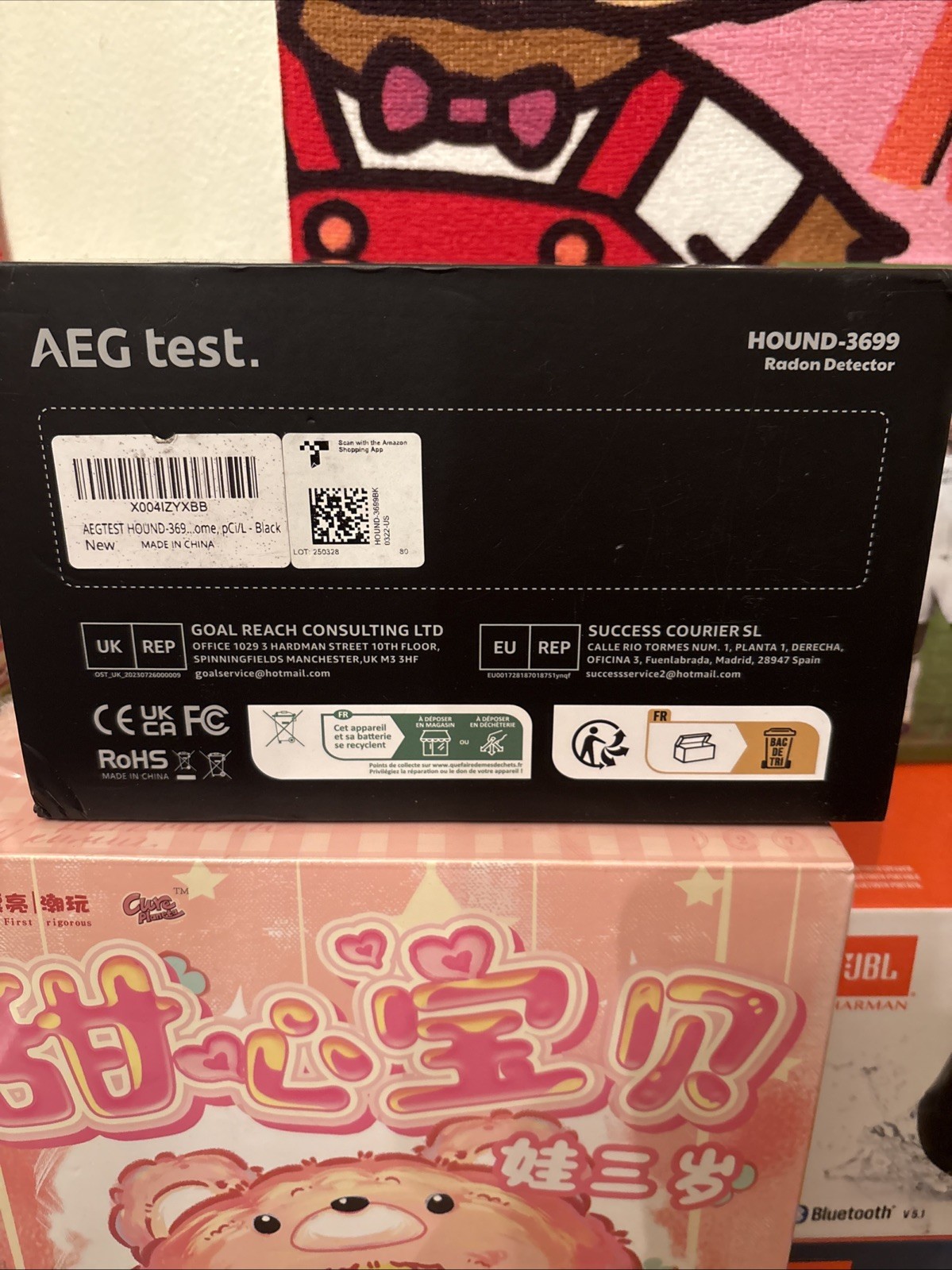 AEGTEST HOUND-3699 Radon Detector Brand New Open Box