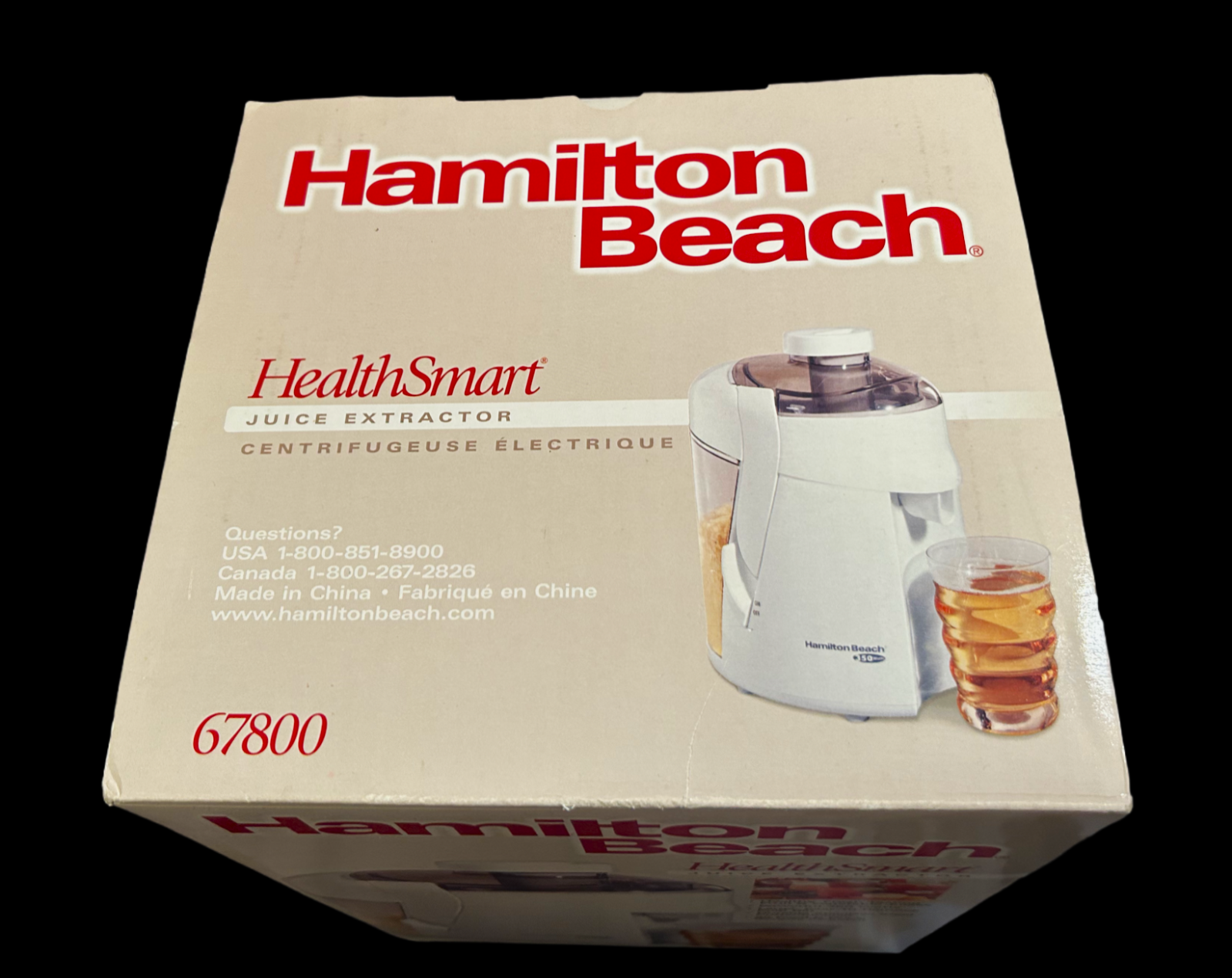 Hamilton Beach HealthSmart Juice Extractor, Model 67800, New in Box