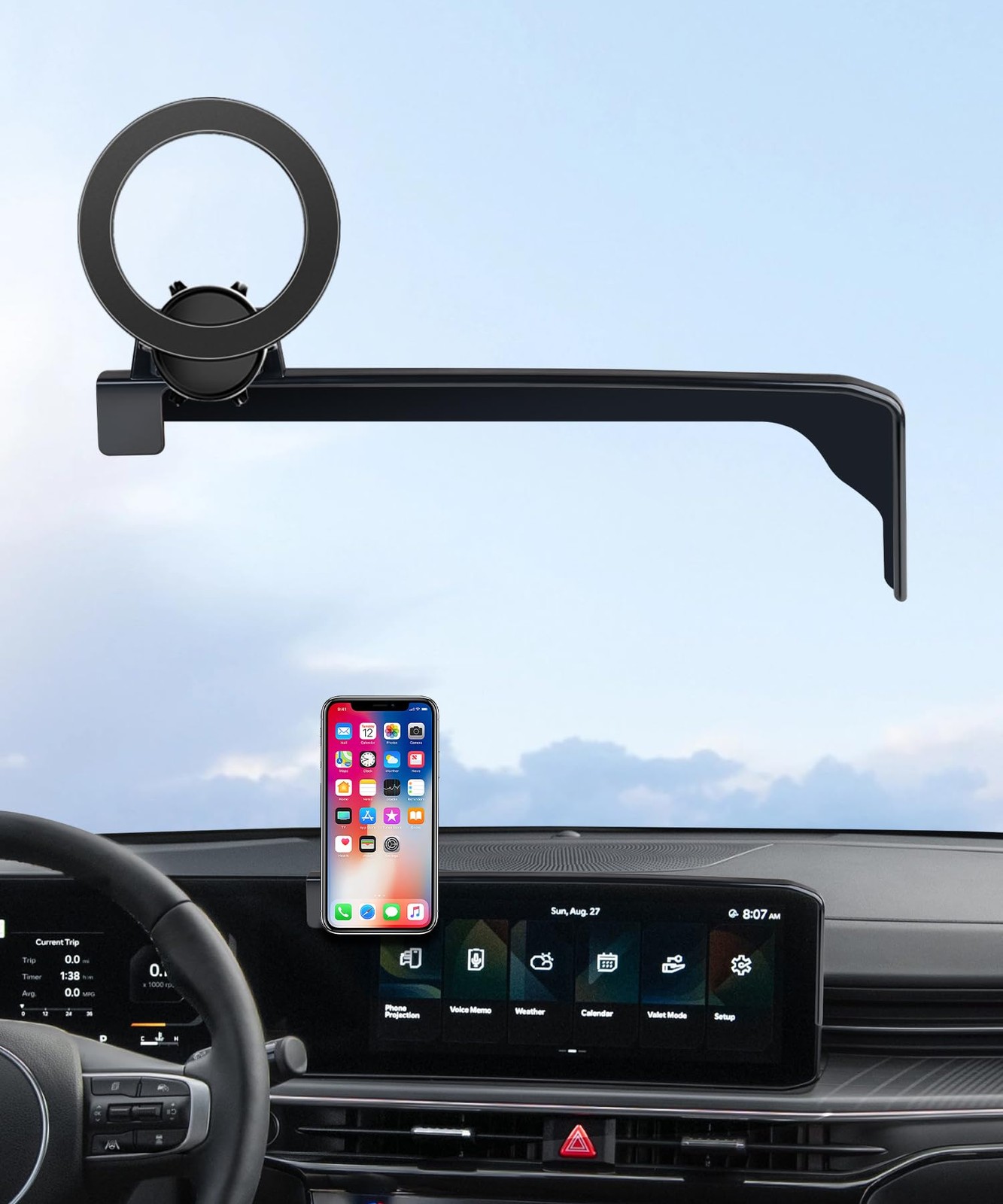Car Phone Holder for KIA K5 2025-2026 Accessories 12.3 Inch Screen Fixed Clip...