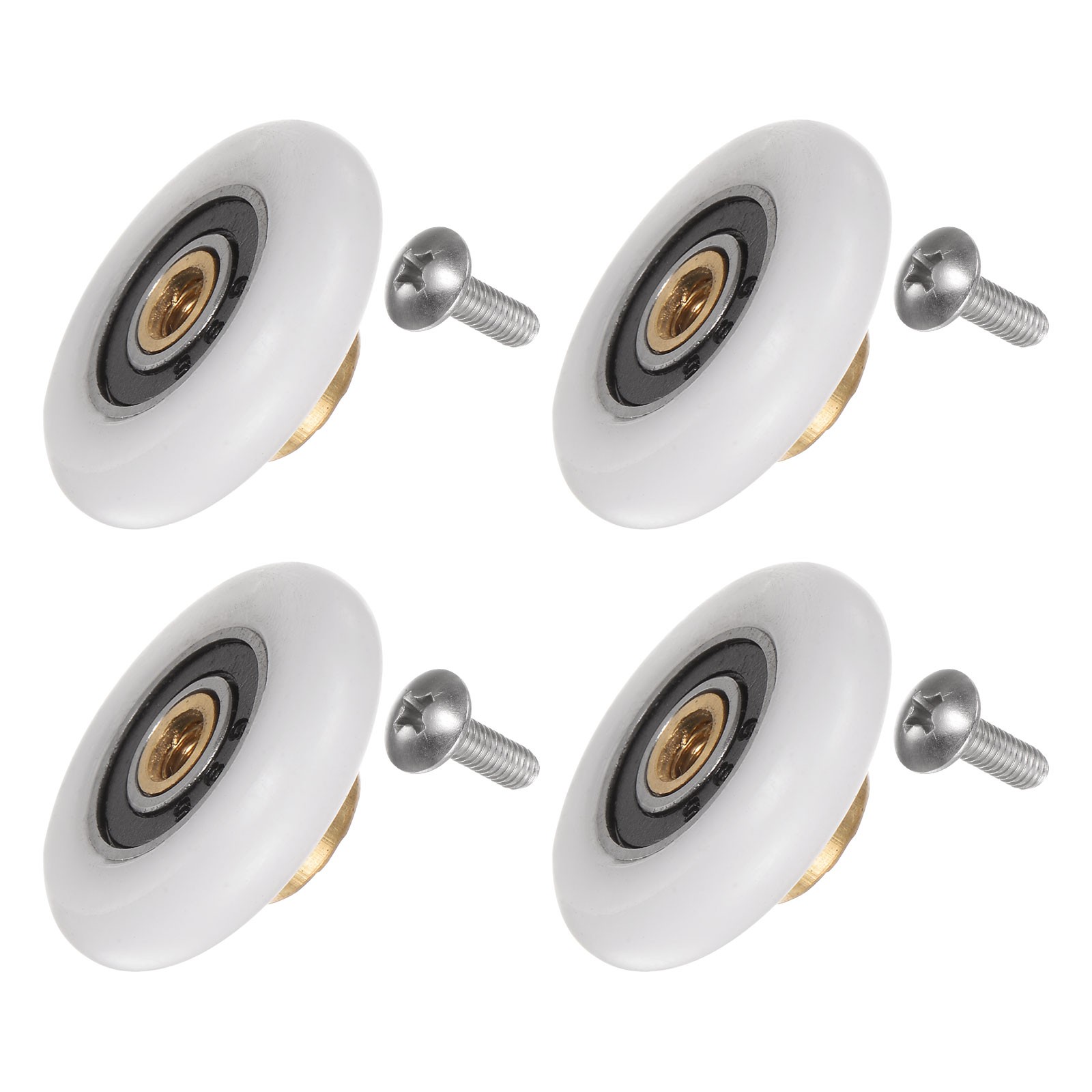 Shower Door Roller Wheel 25mm Replacement for Bathroom Glass Door 4pcs