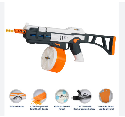 BRAND NEW Splat R Ball Water Bead Blaster SRB1200 Fully Automatic Drum Magazine