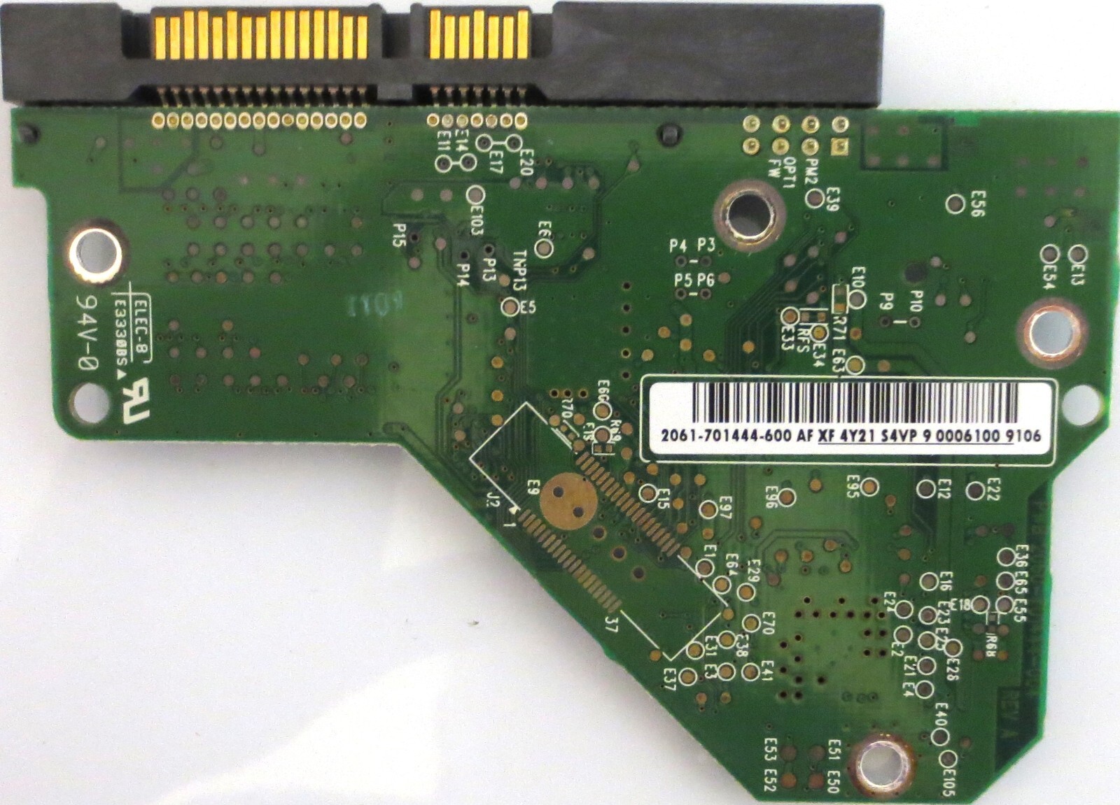 WD3200AAJS-41VWA1 (2061-701444-600 AF) 2060-701444-004 REV A 320gb Sata 3.5" PCB