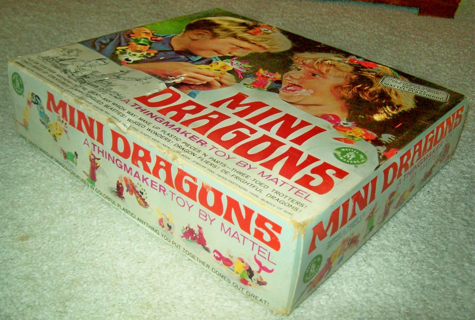 1967 "Mini Dragons" Thingmaker Set by Mattel-Mostly Complete Incl Working Heater