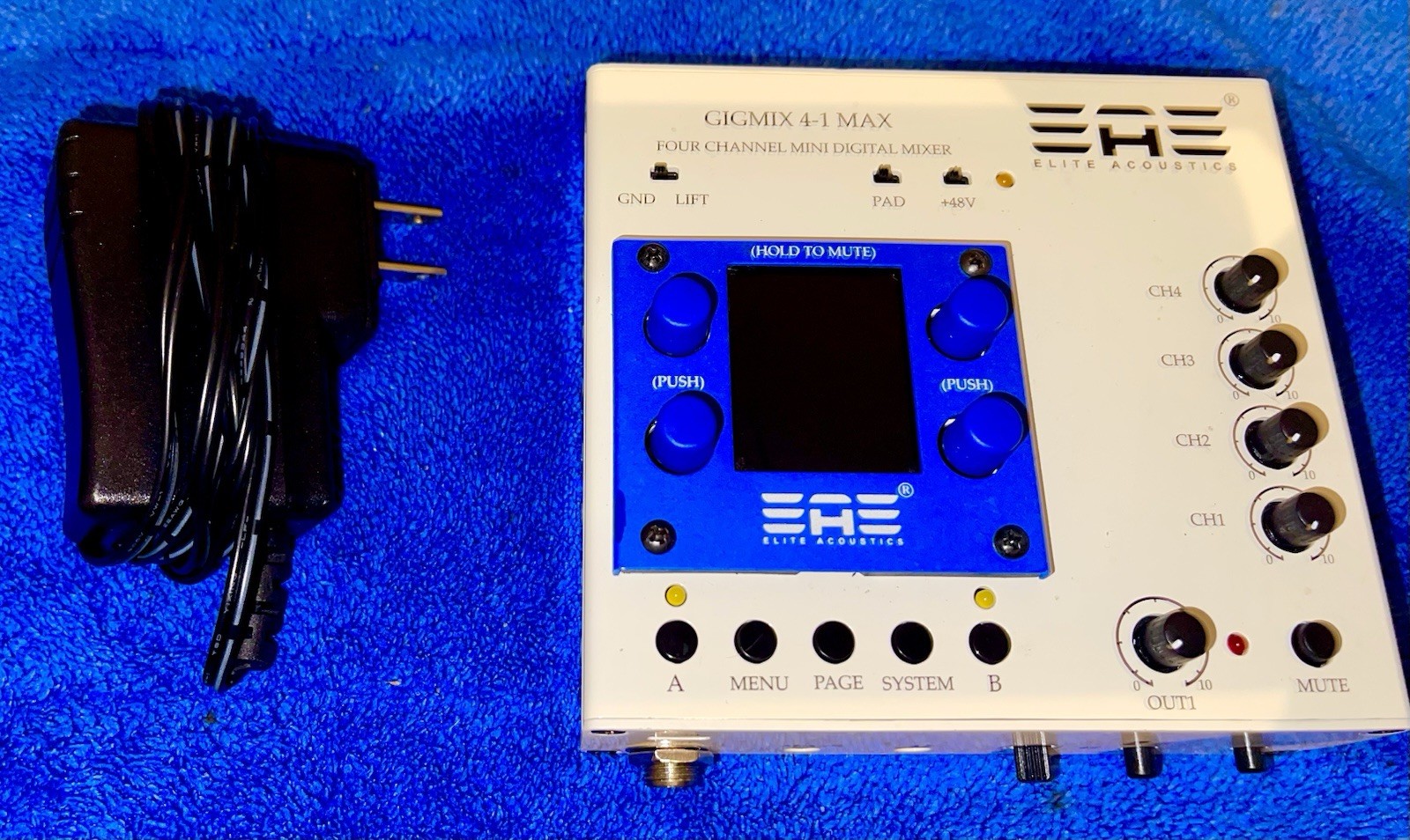 Elite Acoustics Gigmix 4-1 Max 4-Channel Digital Mixer
