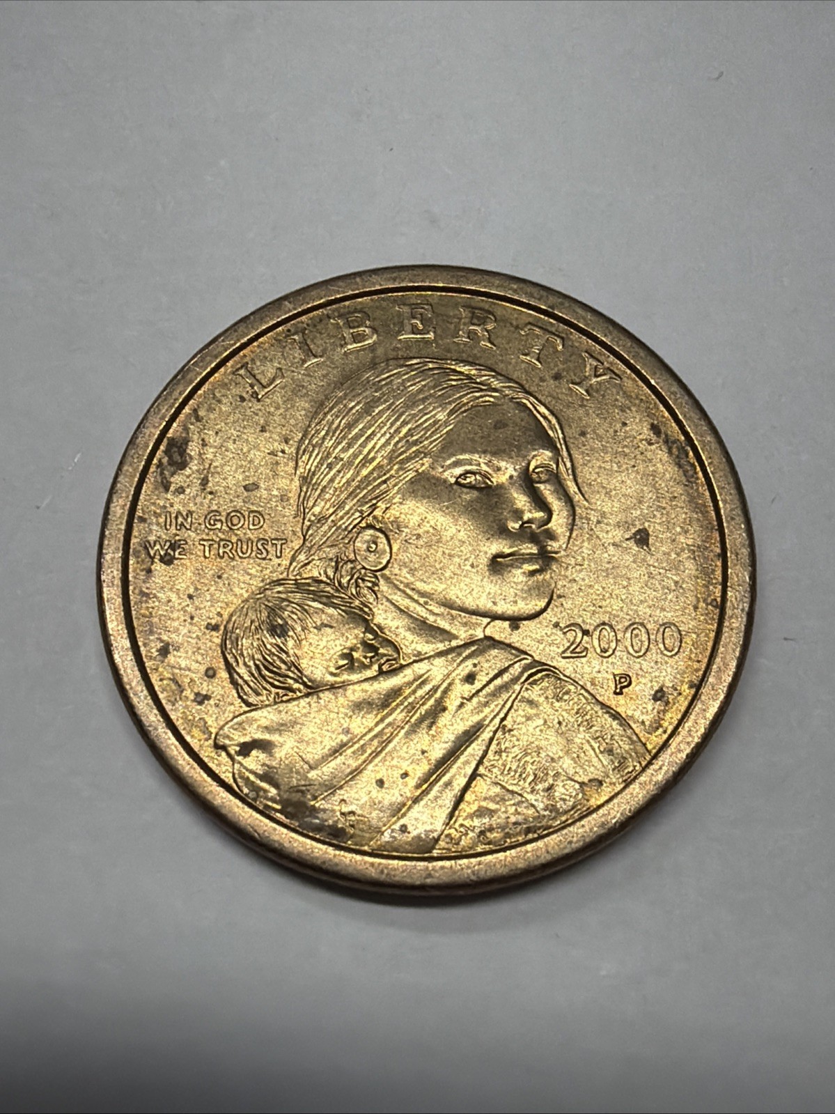 2000 P Sacagawea One Dollar Coin US Liberty Very Collectible Pennsylvania Mint