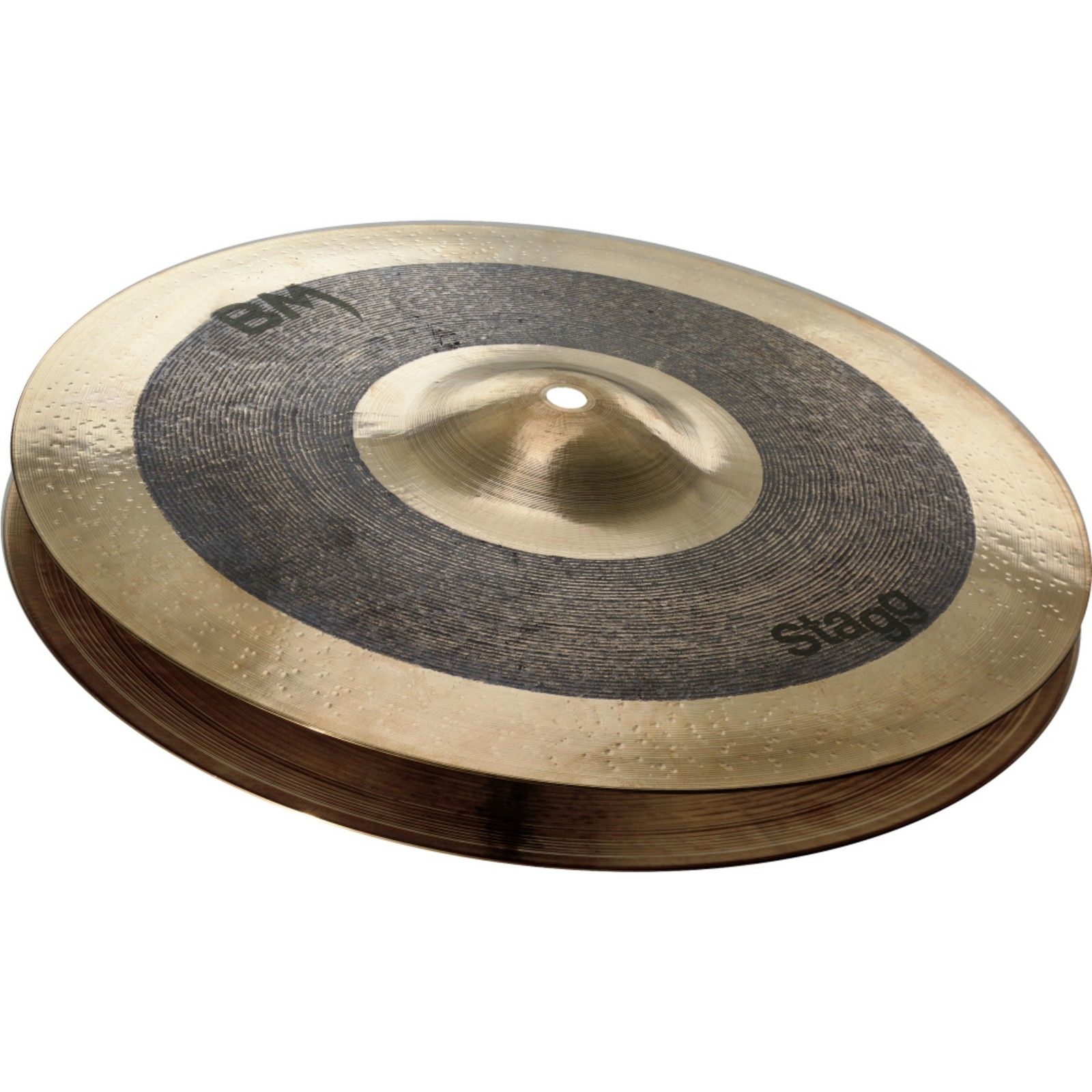 Stagg 10" Black Metal Rock Hi-Hat Cymbal - Pair.