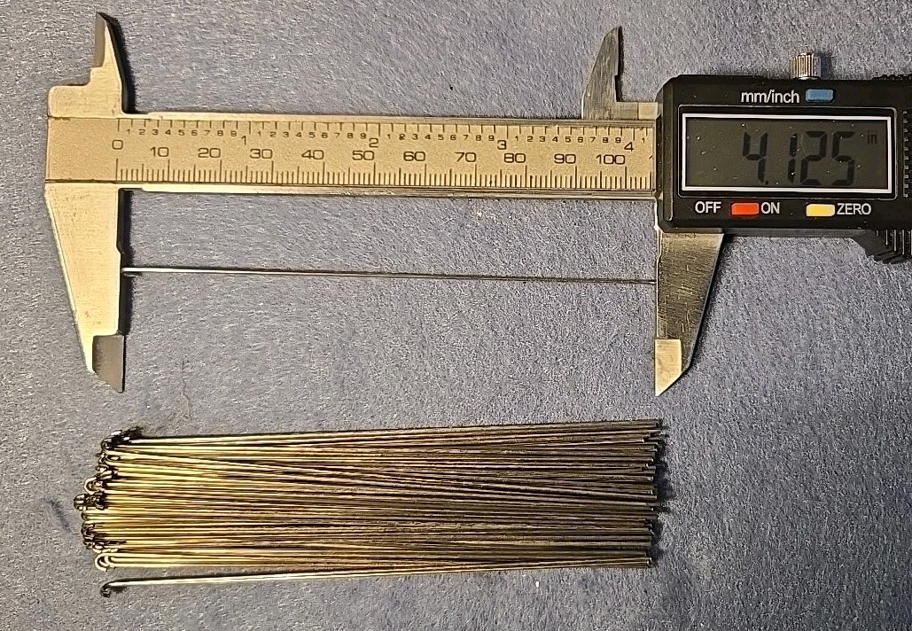 100 pcs .035" SS wire shafts 4.125" U-Bend Hook Connection Spinnerbait Wire Bend