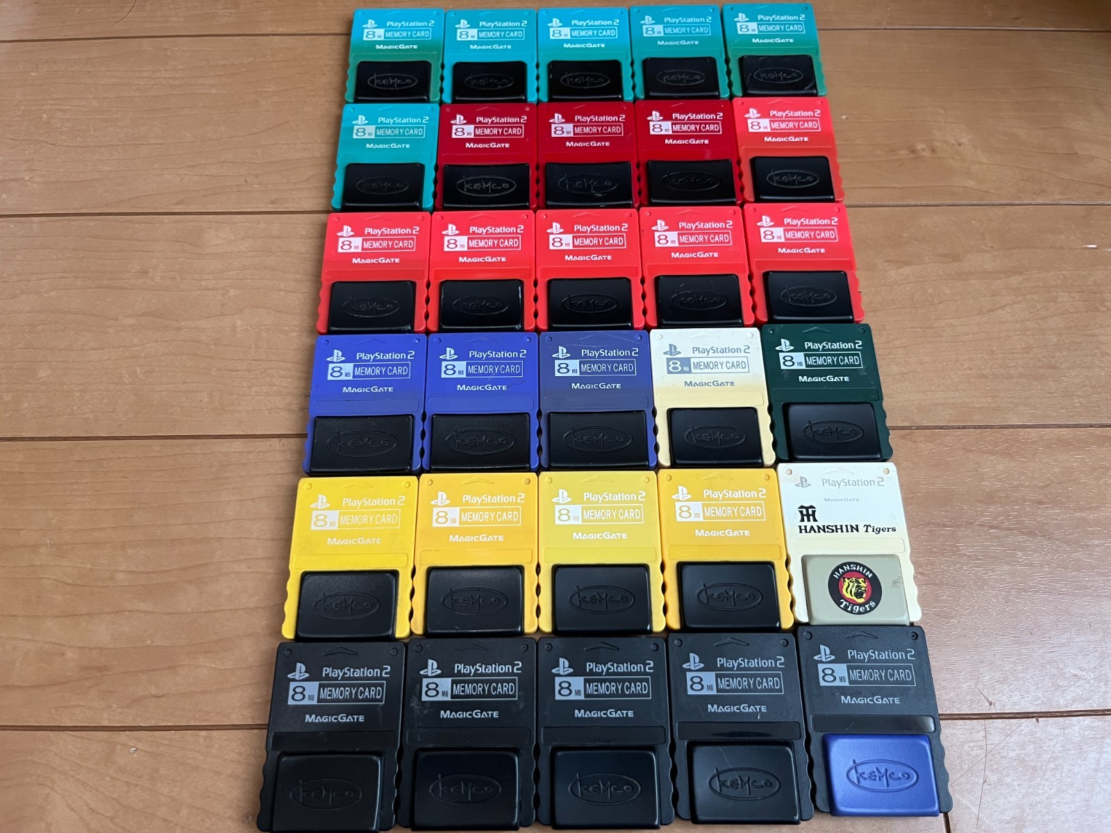 Playstation 2 PS2 lot of 30 KEMCO Official MemoryCard K01