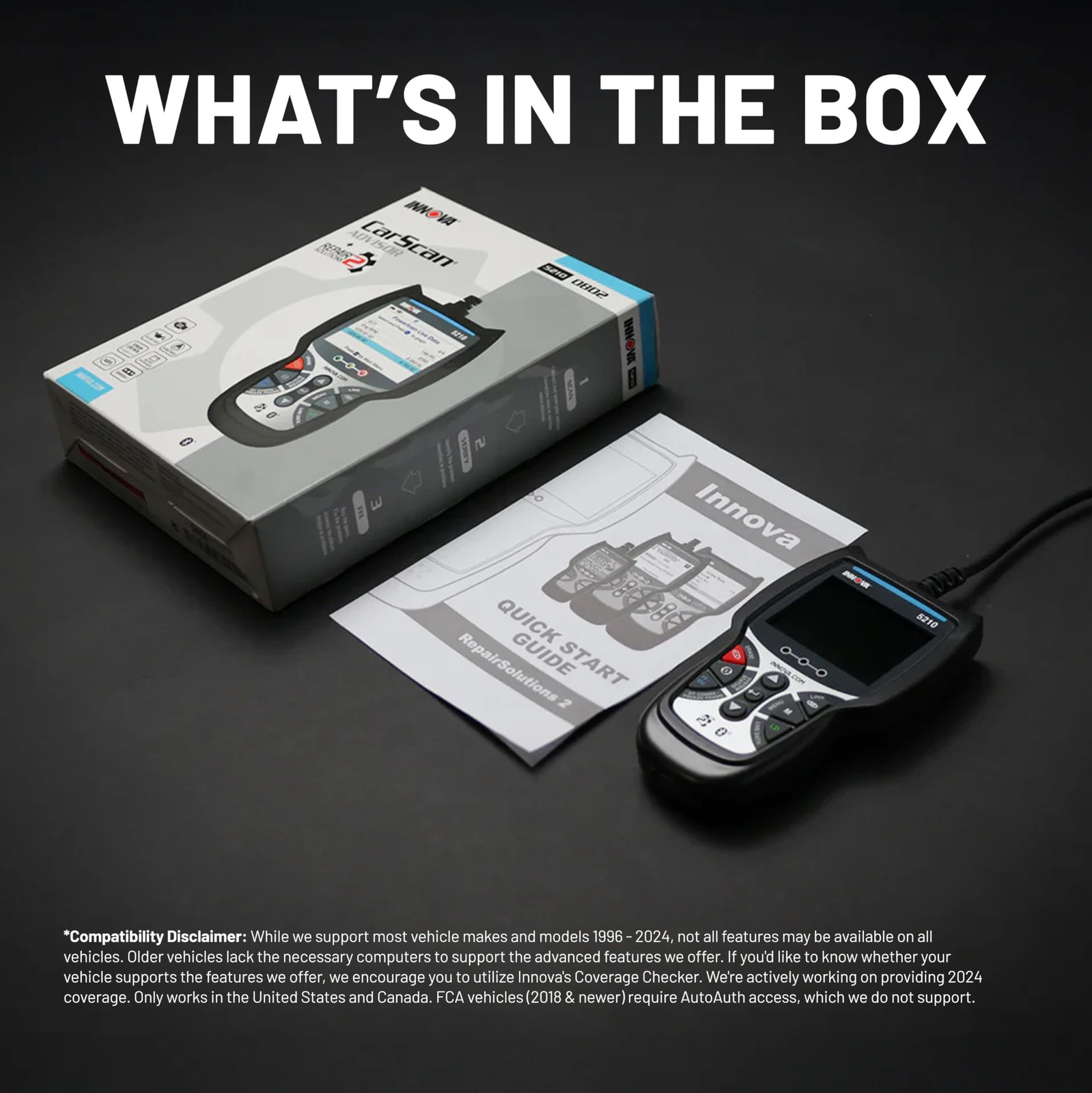 Innova 5210 OBD2 Scanner & Engine Code Reader, Battery Tester, Live Data,...