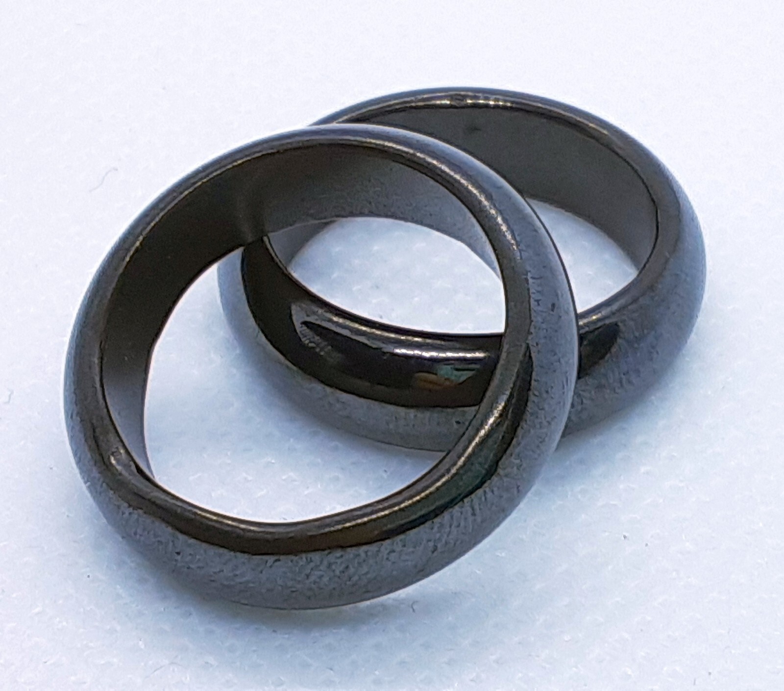 Ring Hematite  Size 7.75 Natural Stone Band