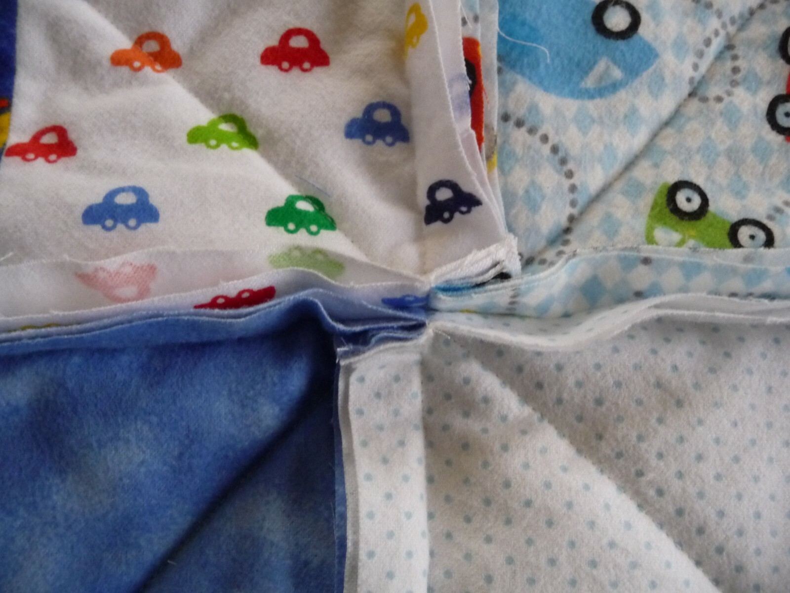 Blue Baby Quick & Easy Rag Quilt PATTERN Designed by Lenie Bosman NEW