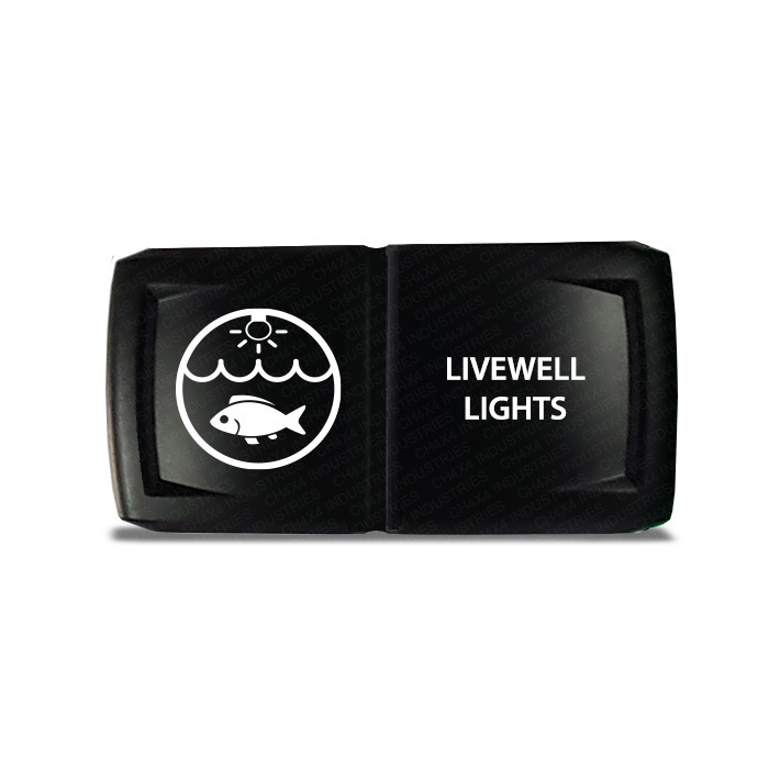 CH4X4 Marine Rocker Switch V2  LiveWell Light Symbol 3