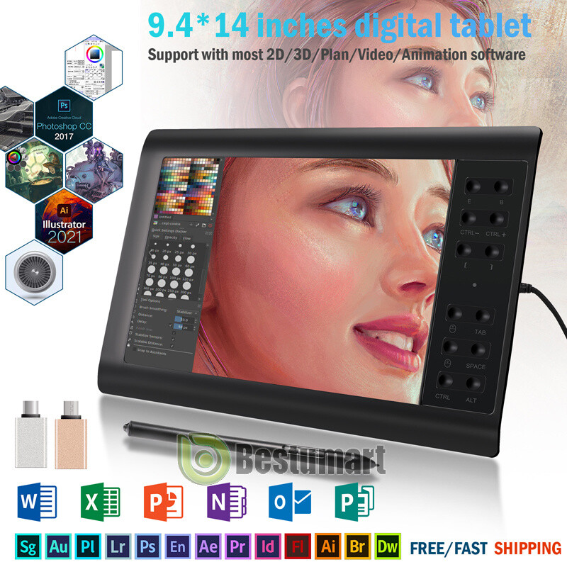 Tableta digital para dibujo grafico y diseño tablet para dibujar y pintar