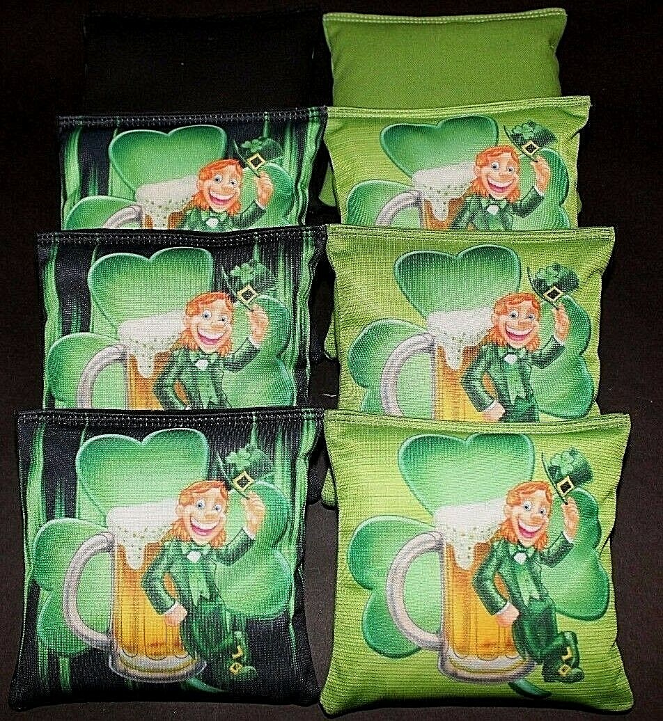 Custom Luck of the Irish St Patty's day cornhole 8 ACA regulation party bags B79
