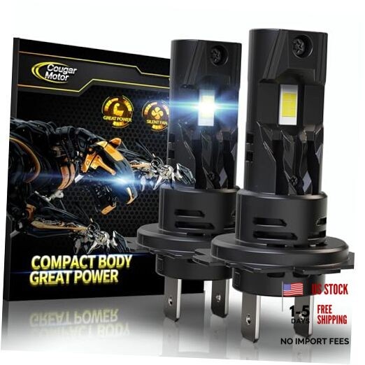 Bulbs, 1:1 Size Lights Bulb No Adapter Required 6500K White Fog Light or H7