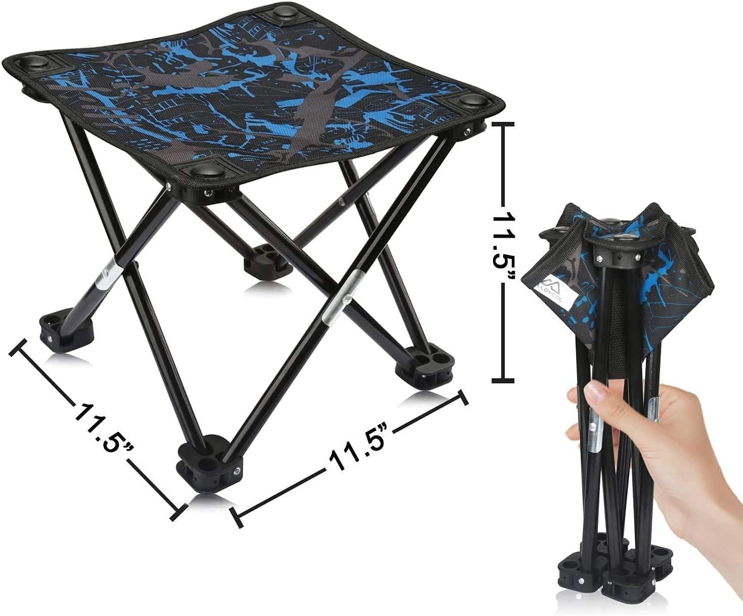 AILLOVCOL Folding Camping Stool Portable Chair Mini Foldable Stool Fi
