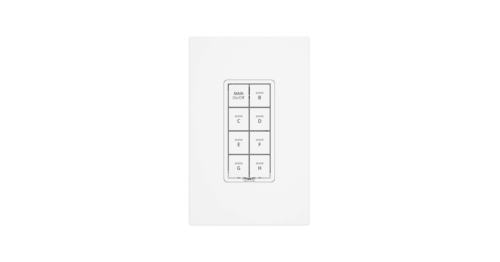 Insteon Smart Dimmer 8-Button Keypad, KeypadLinc In-Wall Controller, 2334-222