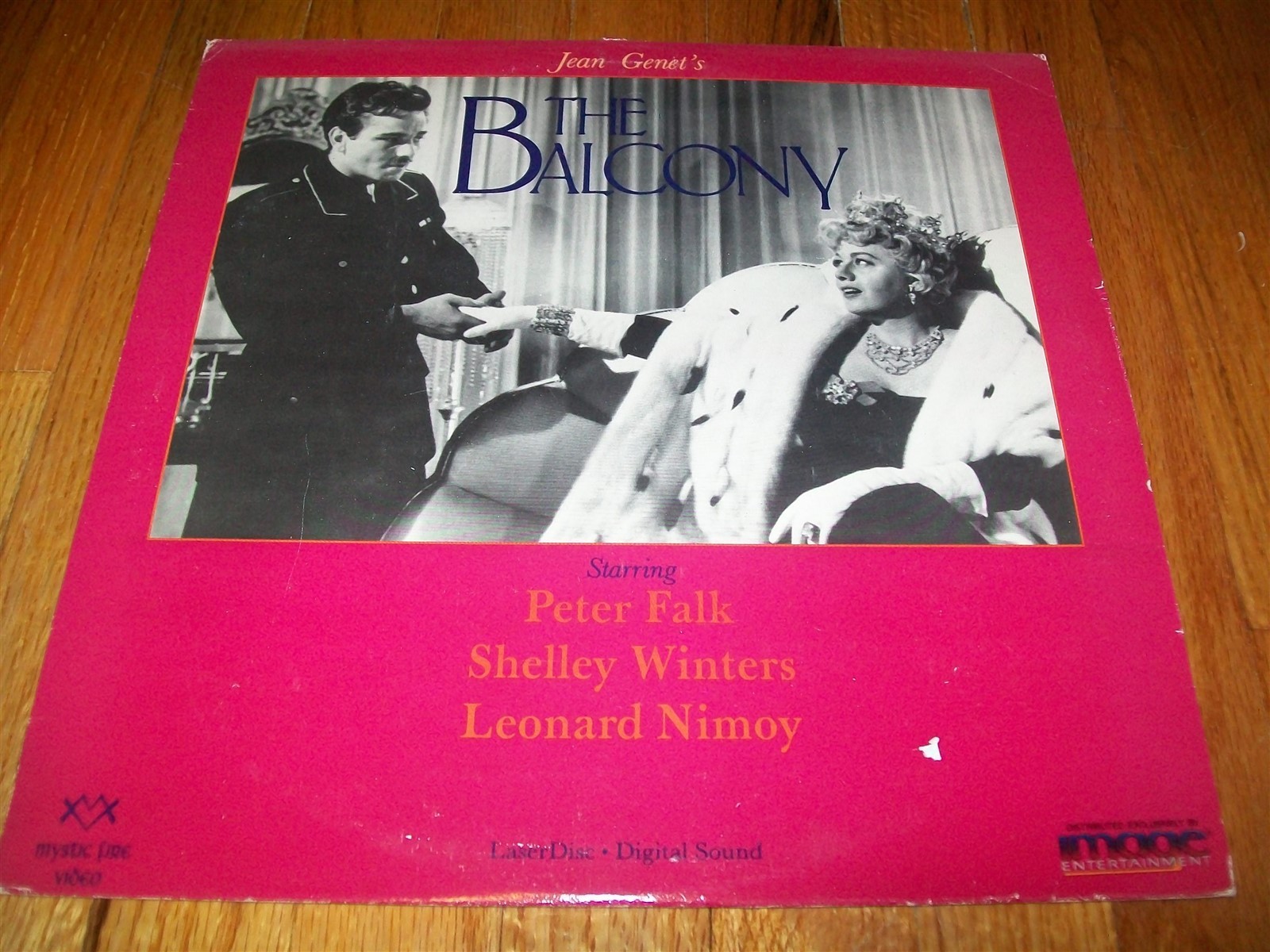THE BALCONY Laserdisc LD VERY GOOD CONDITION VERY RARE SHELLEY WINTERS