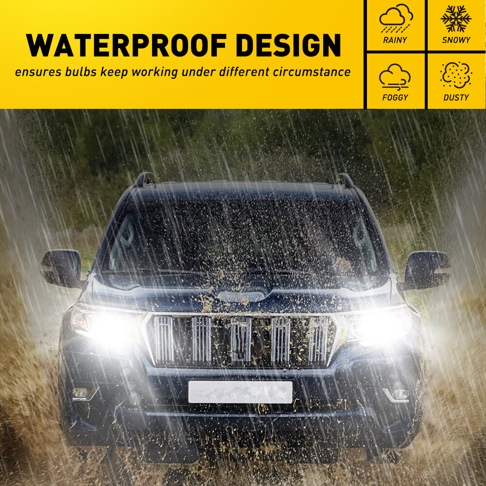Combo 9005+H11 LED Headlight Super Bright Bulbs Kit White 720000LM High/Low Beam
