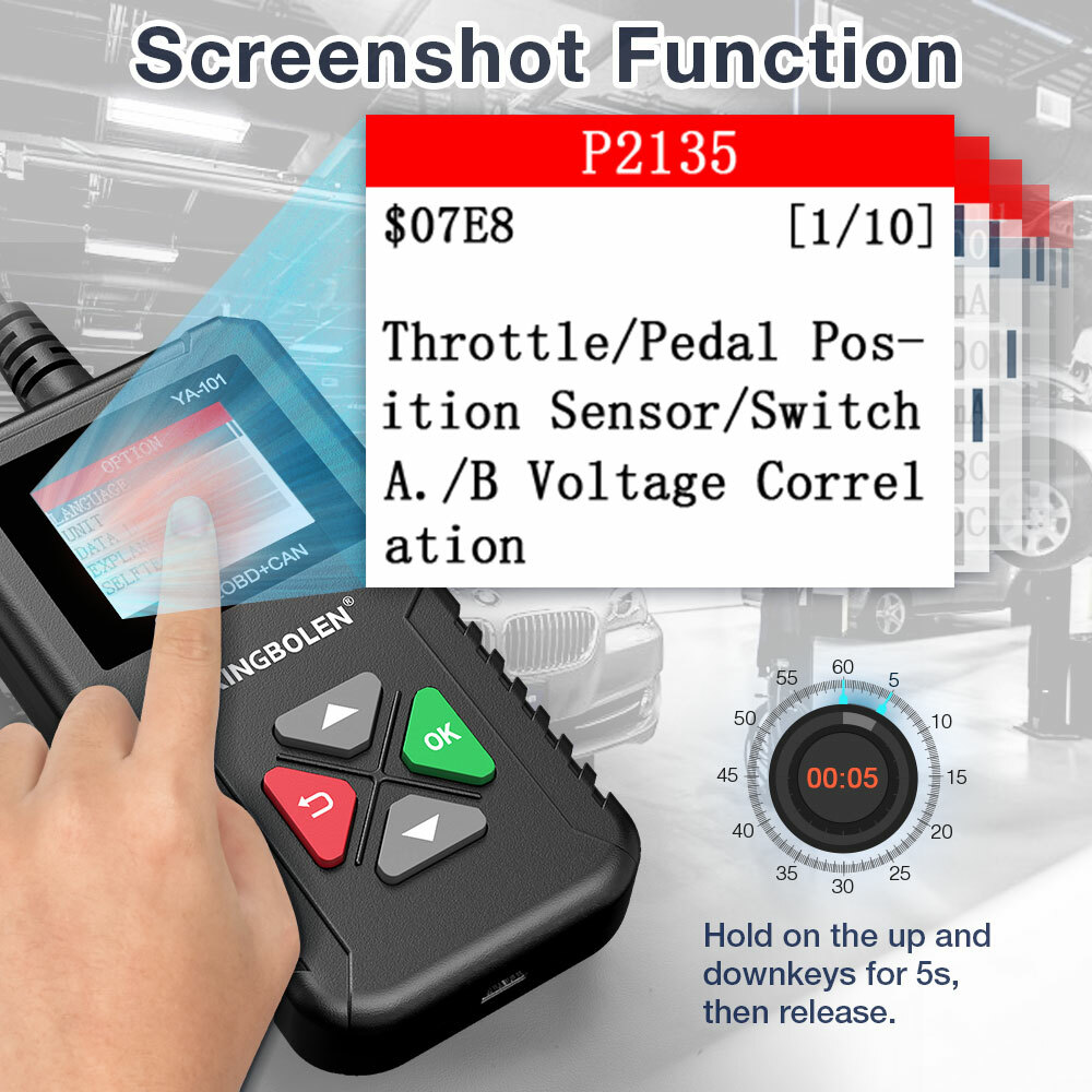 Automotive OBD2 Diagnostic Scanner Car Check Engine Light Tool OBD Code Reader