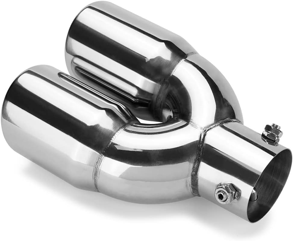 Stainless Exhaust Tip Adjustable Universal Fit Pipe