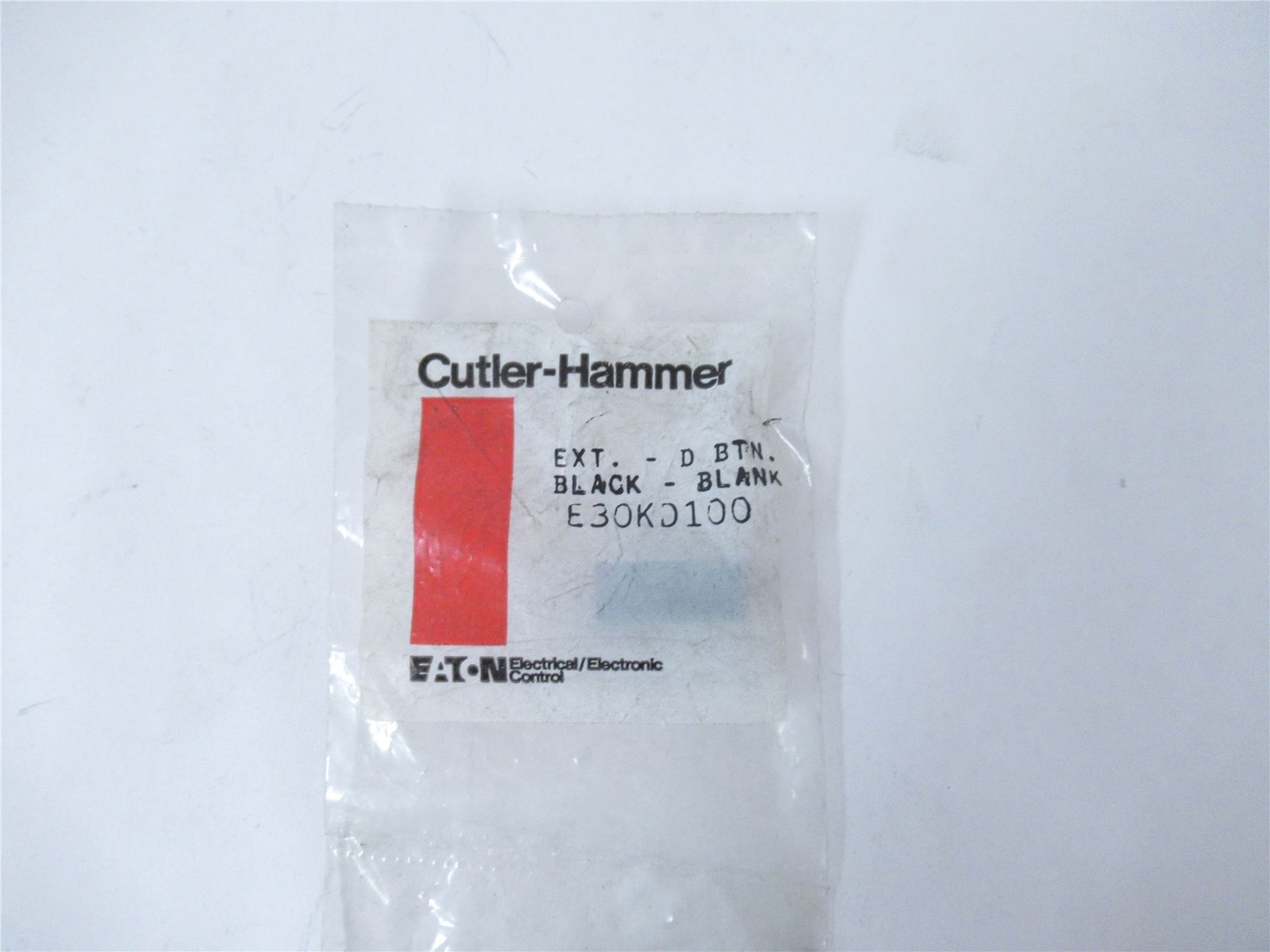 240457 New In Box; Eaton E30KD100 Cover - Blank Cap; Type D