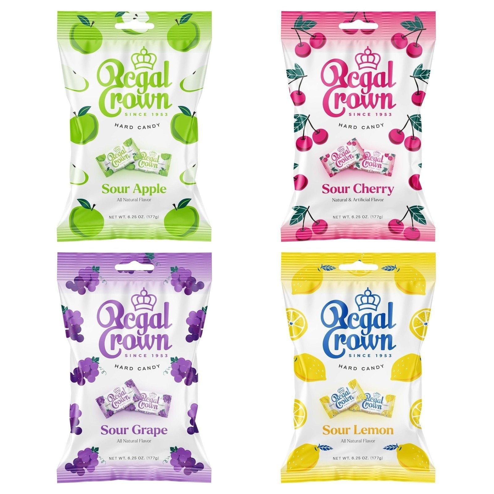Sour Candy Variety Pack, 6.25 Ounce Bag (Pack of 4), 1 Of Each Flavor - Sour...