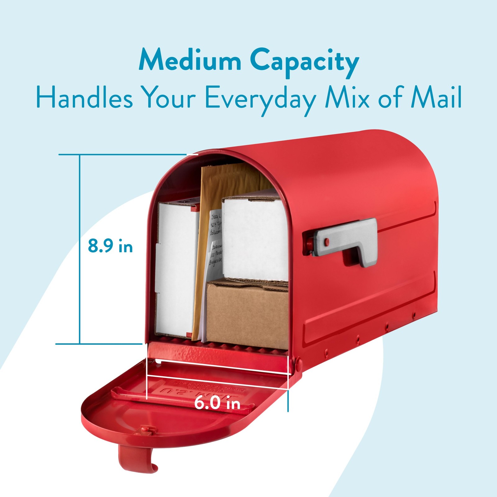 7600R MB1 Mailbox, Medium Red