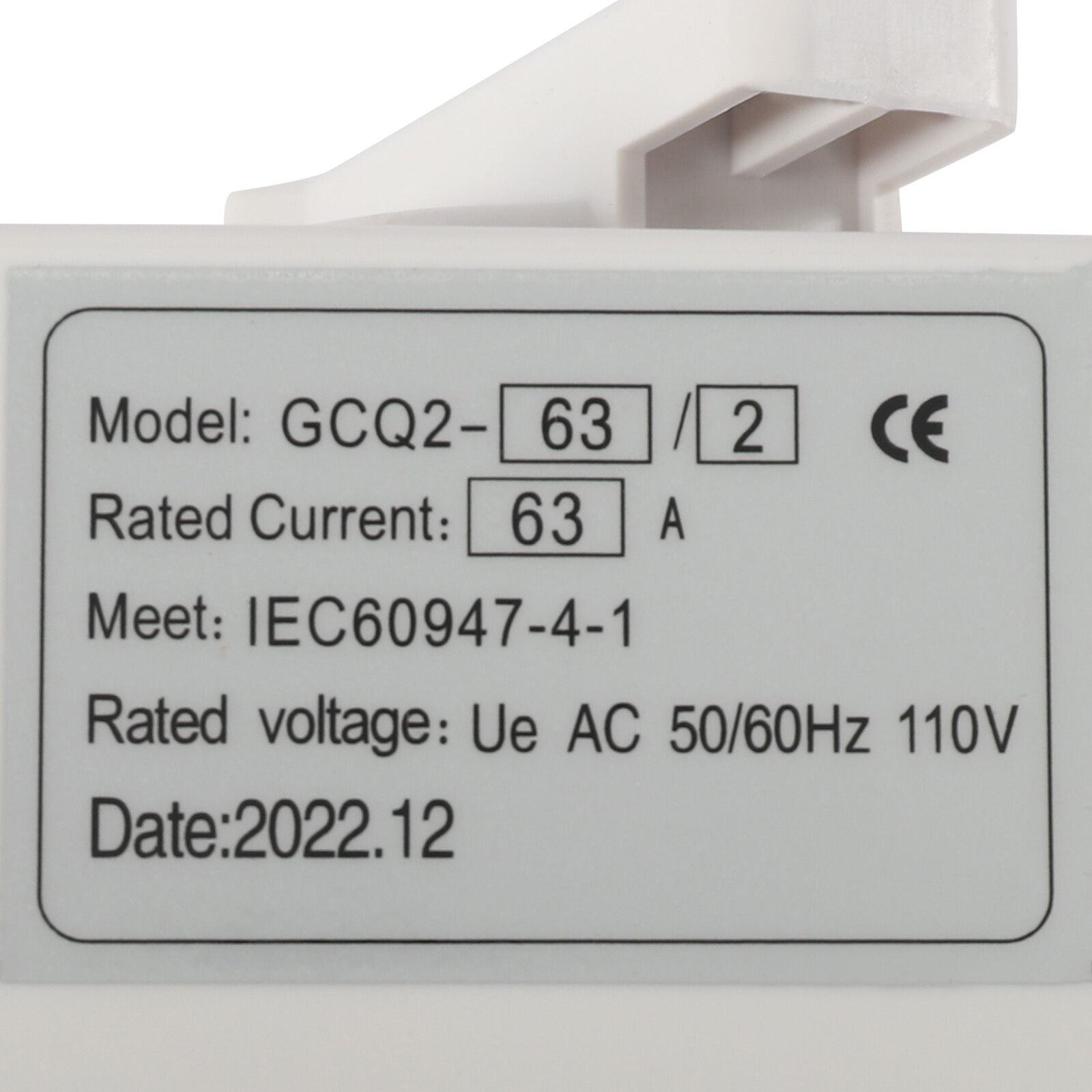 Dual Power Automatic Transfer Switch AC-33iB 2P 63A 110V Toggle