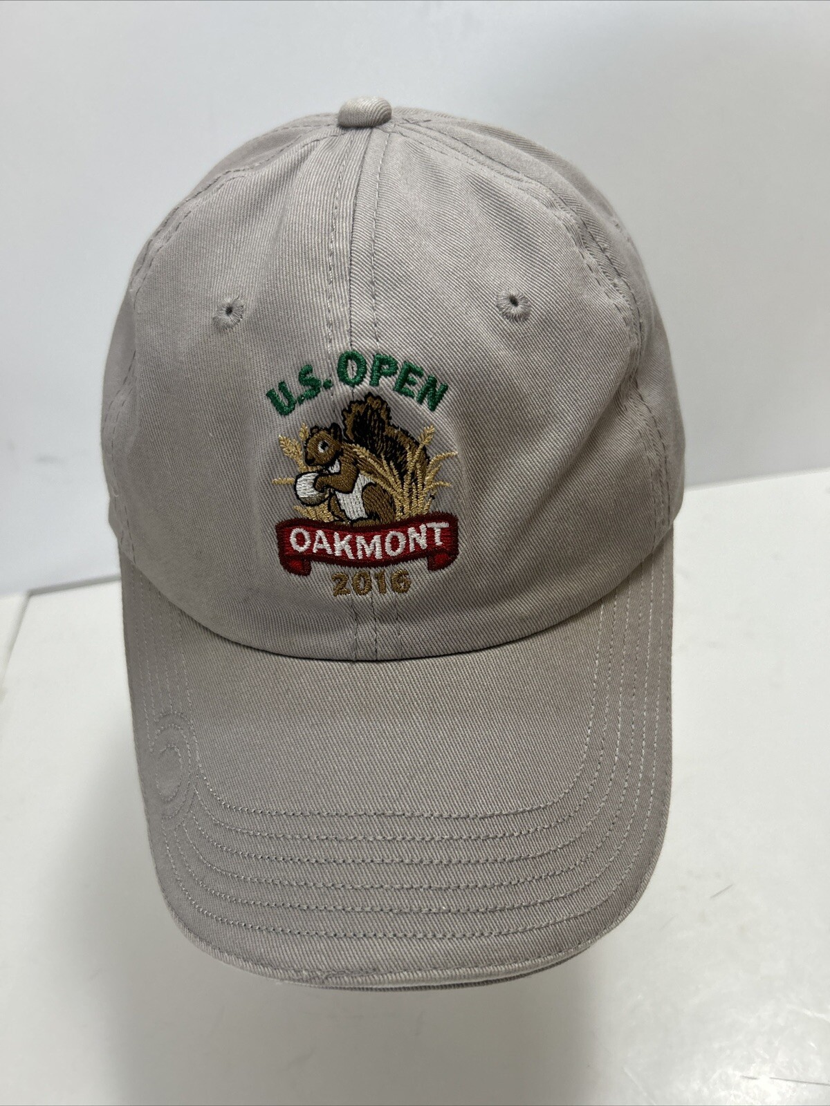 U.S. Open 2016 Golf Oakmont USGA Cap  Hat Gray Adjustable Strap Back Golfer