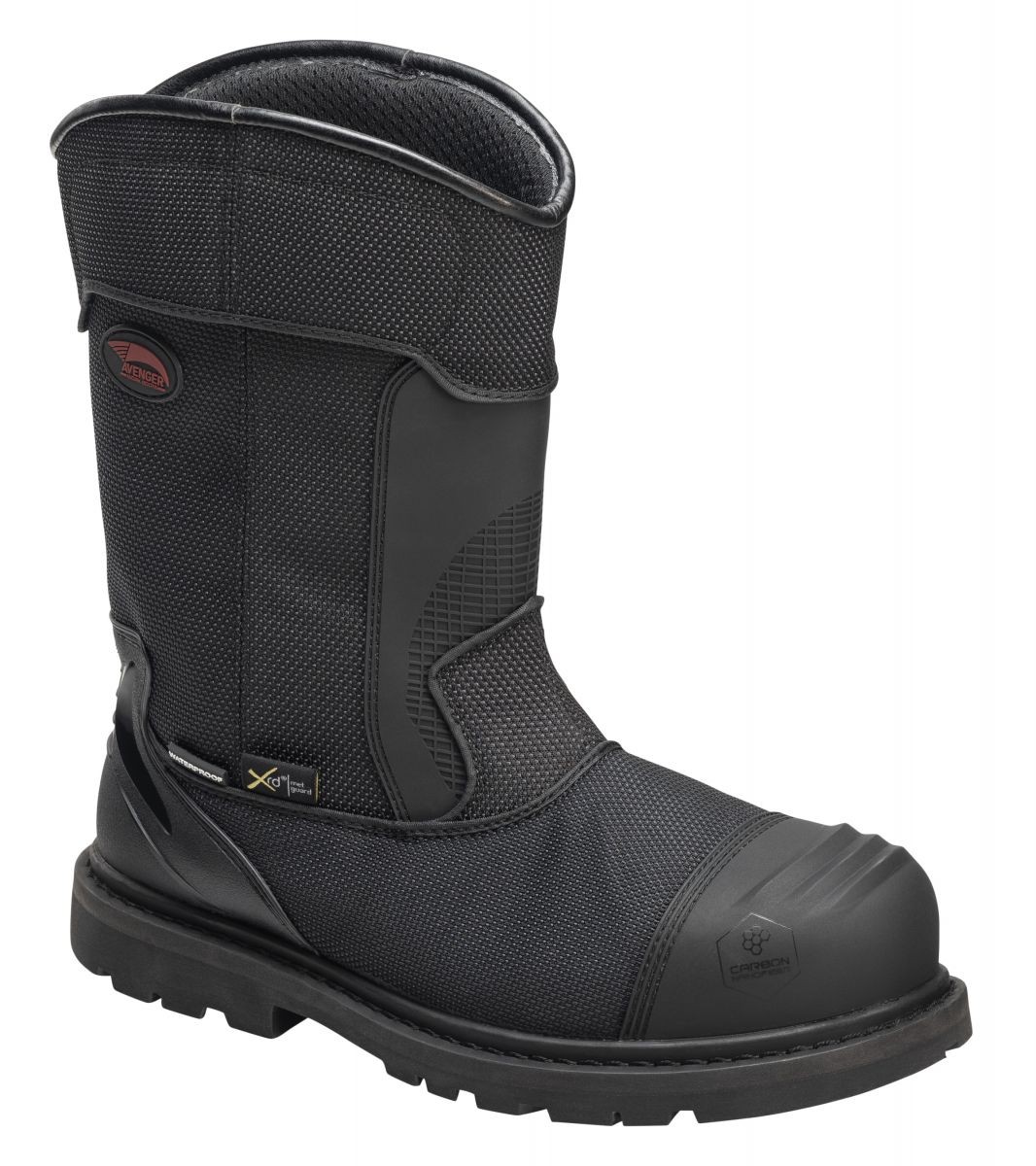 Avenger Men's 8" Hammer Carbon Composite Toe EH PR Waterproof Wellington Work Bo