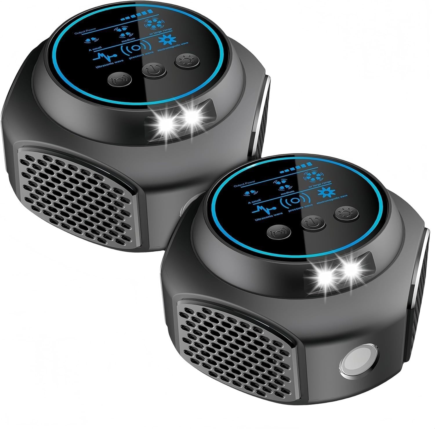 Ultrasonic Mouse Repellent 2 Pack - Indoor Rat Deterrent for Home