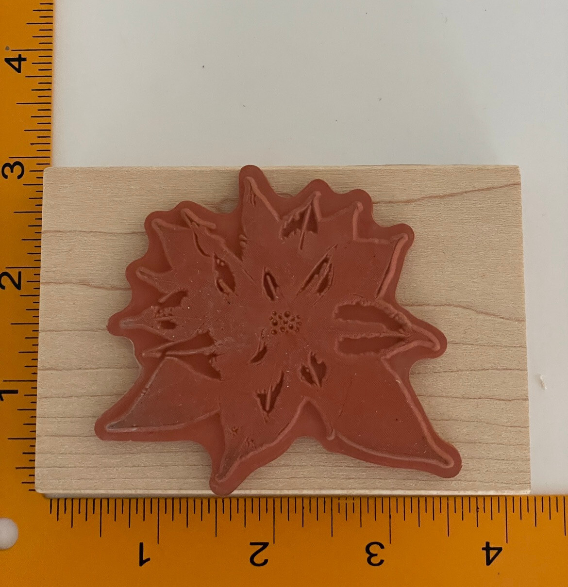 3D Poinsetta Rubber Stamp by Spellbinders