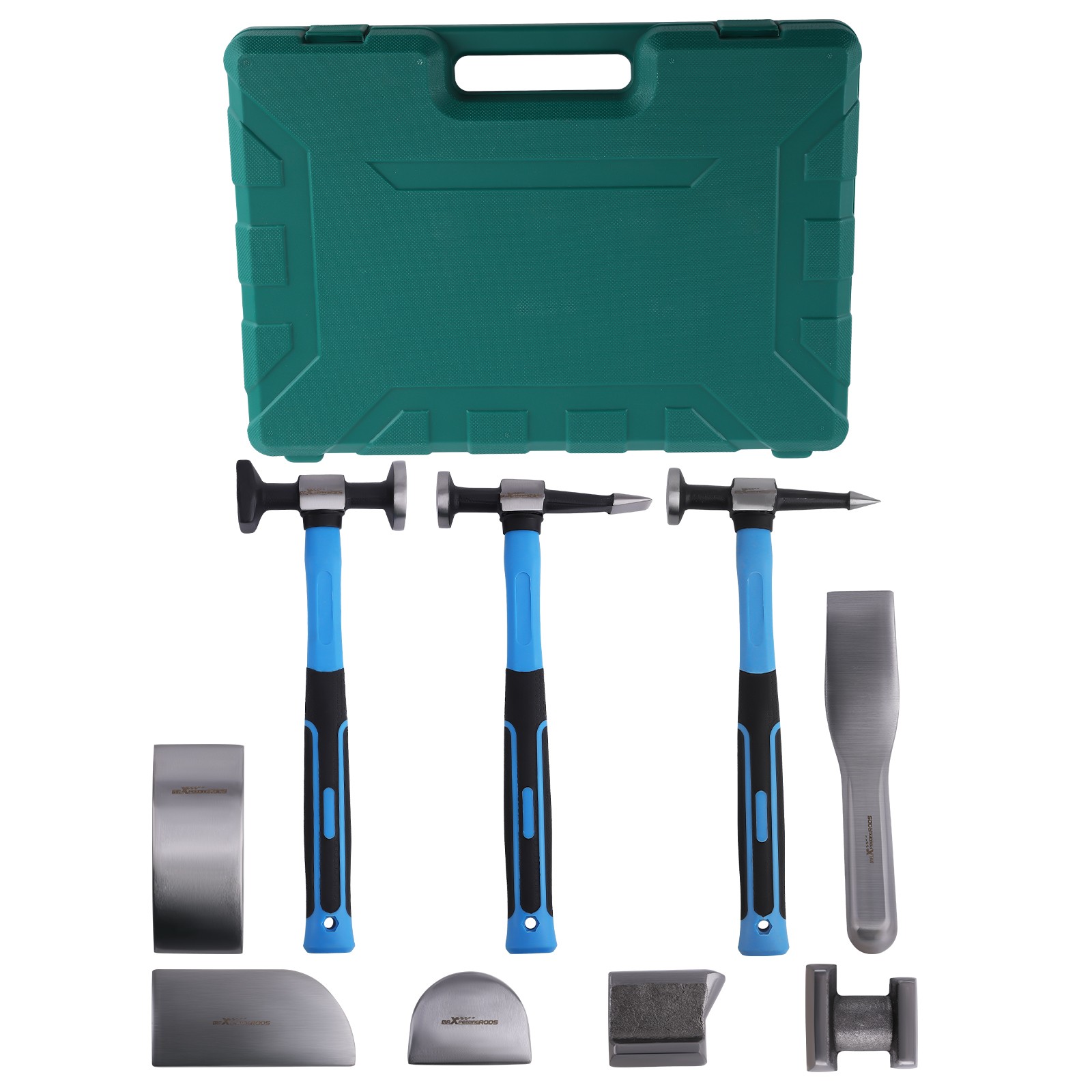 9 x Auto Body Panel Fender Hammer Dolly Set Sheet Metal Repair Tool Kit New