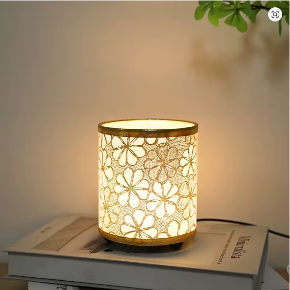 USB Mini Desktop Night Light Warm White Soft LED Bedroom Table Lamp Yellow