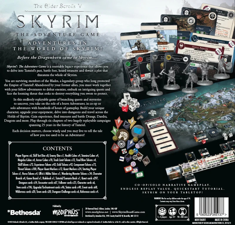 The Elder Scrolls V Skyrim The Adventure Board Game Mega Bundle ($617 Value)