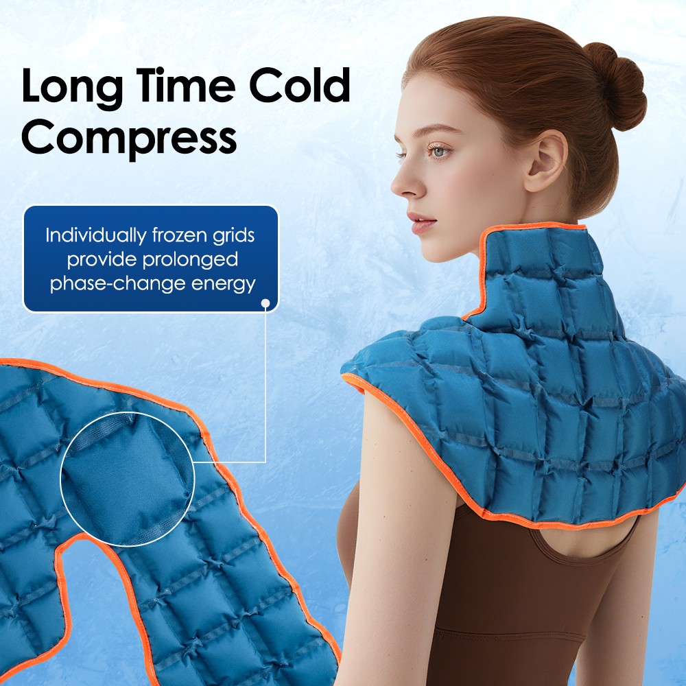 Large Shoulder Ice Wrap Polymer Resin Cold Hot Compress Therapy for Pain Relief