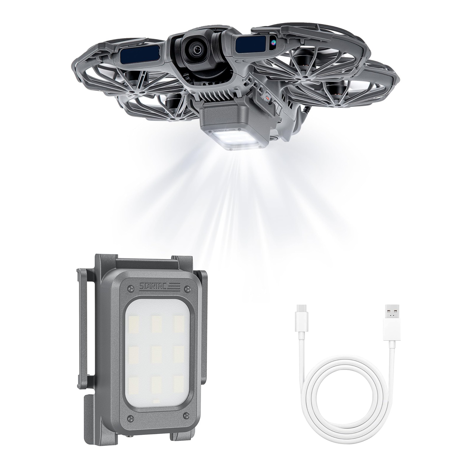 STARTRC Neo 2 Lighted Landing Gear,Night Lighting/Increase Height for Grey