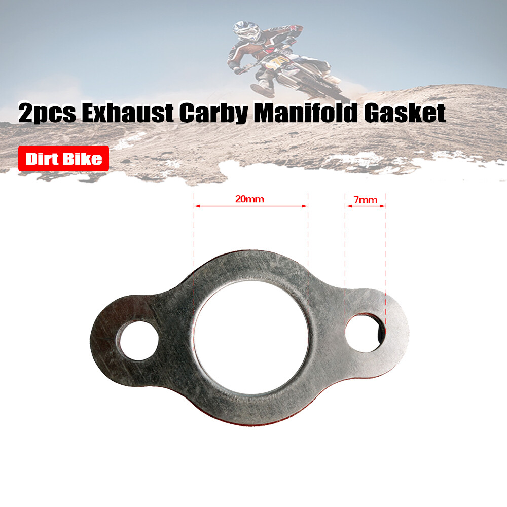 2PCS Exhaust Carby Manifold Gasket For 48cc 66cc 80cc Motorized Dirt Pit Bike