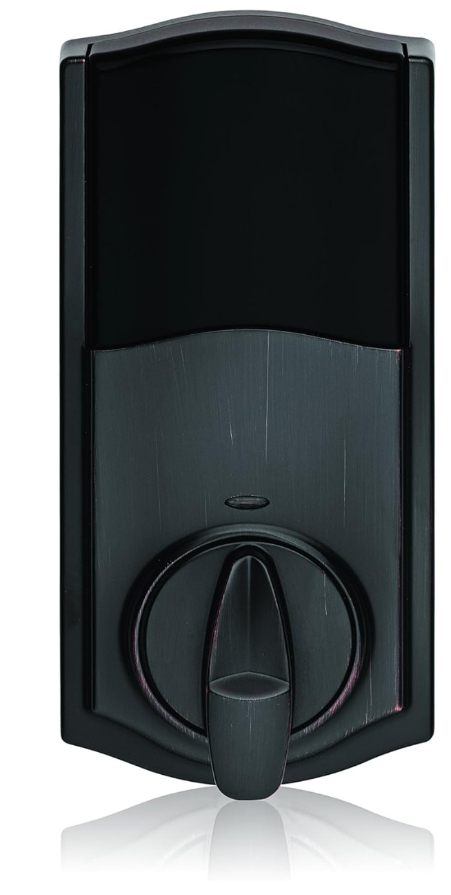 Weiser Smartcode 10 Touch Screen Venetian Bronze Keyless Entry Door Lock, Zwave