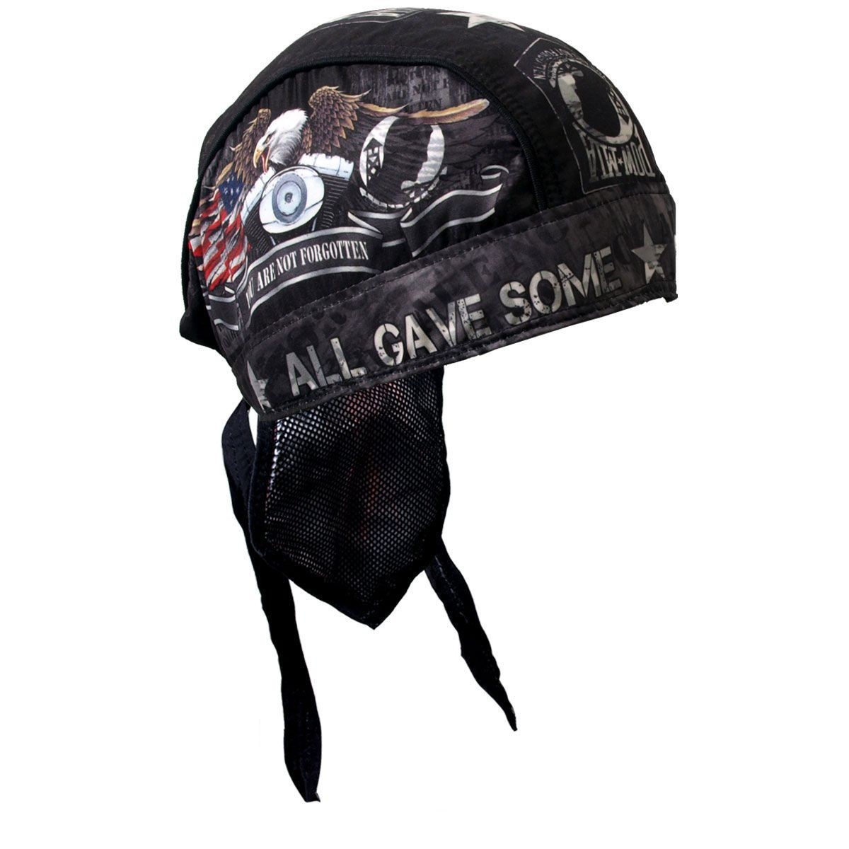 All Gave Some POW MIA Durag Head Wrap Biker Bandanna Sweatband  Biker Military